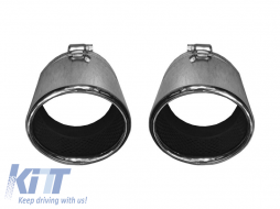 Exhaust tip set suitable for Audi Q7 2006-2014, left and right - ABAUEA6007041