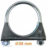 Exhaust U-bolt clamp pipe clamp universal 2.25