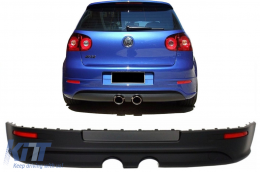 Extensión cenefa parachoques trasero para VW Golf V 5 2003-2007 R32 Look-image-6072884