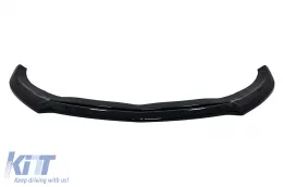 Extensión labio frontal Para Mercedes A W176 AMG Facelift 15-18 Negro brillante-image-6086437