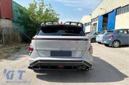 Extension Pare-chocs Arrière pour Hyundai KONA N-Line Mk2 2023- Spoiler Noir-image-6113657