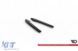 Extensiones laterales Maxton Design adecuadas para el parachoques trasero del Audi A4 B9 después de 2019, lacado en negro-image-6140139