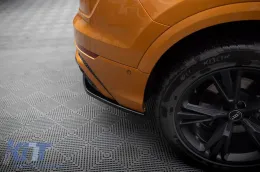 Extensiones laterales Maxton Design adecuadas para el parachoques trasero S-Line del Audi Q8 después de 2018, lacado en negro-image-6140413