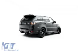 Extensiones laterales Maxton Design adecuadas para el parachoques trasero SVR en Land Rover Range Rover Mk2 Facelift 2018-2022, lacado en negro-image-6153199
