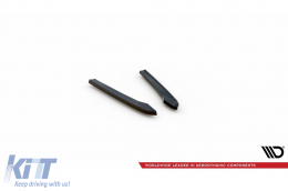 Extensions latérales Maxton Design adaptées au pare-chocs arrière de l'Audi A4 B9 après 2019, laqué noir-image-6140140
