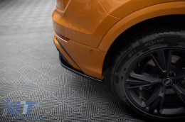 Extensions latérales Maxton Design adaptées au pare-chocs arrière S-Line de l'Audi Q8 après 2018, laqué noir-image-6140413