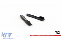 Extensions latérales Maxton Design adaptées au pare-chocs arrière de la BMW X3 avec pack M G01 après 2021, laqué noir-image-6144045