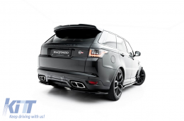 Extensions latérales Maxton Design adaptées au pare-chocs arrière SVR sur Land Rover Range Rover Mk2 Facelift 2018-2022, laqué noir-image-6153198