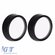 Exterior Additional Driving Mirrors Blind Spot Universal Black 5cm 2Pcs