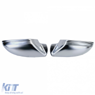 Ezüst tükörborítás csere Audi A6 C7 4G 11-18, sávtartó asszisztens nélkül-image-6204654