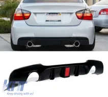 F1 light diffuser 335i style suitable for BMW E90 E91 M bumper Black Piano Lacquer!-image-6261019