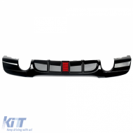 F1 light diffuser 335i style suitable for BMW E90 E91 M bumper Black Piano Lacquer!-image-6261021