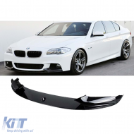image-11-F10 M Performance Design Design Frontlippe Klavier Schwarz ABS / 2010-2017 (2 Teile)