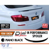 image-33-F10 M Performance Design Design Style Stražnji Spojler Prtljažnika Piano Crni ABS / 2010-2017