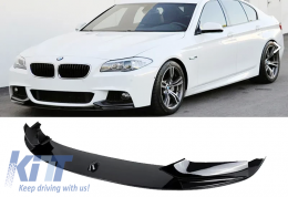 F10 M Performance Front Lip Piano Black ABS / 2010-2017 (2 Pieces)
