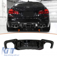 F10 M5 Competition Diffuser Piano Black ABS / 2010-2017 - DTRBDB6025878