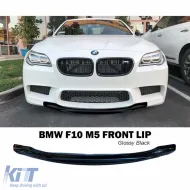 image-54-F10 M5 CSL spoiler anteriore in nero lucido in plastica sottovuoto / 2010 - 2017