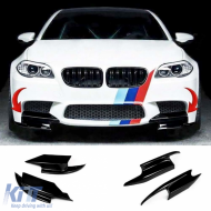 F10 M5 Front Flaps Piano Black Vacuum Plastic / 2010-2017 - DTBKB6025920