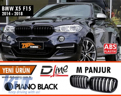 F15 X5 M Front Grille Piano Black ABS / 2013-2018