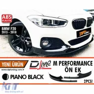 image-13-F20 M Performance Design Design Spoiler anteriore Nero Lucido ABS / 2015-2018 (4 pezzi)