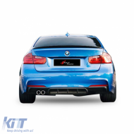 image-9-F30 M Performance Diffuser Left Dual Output Piano Black Vacuum Plastic / 2012-2018