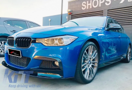 F30 M Performance Front Lip Piano Black ABS / 2012-2018