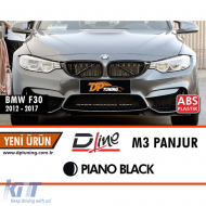F30 M3 Front Grille Piano Black ABS / 2012-2018