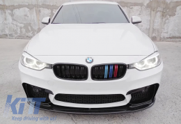 F30 M3 Front Lip Piano Black Vacuum Plastic / 2012-2018