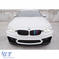 F30 M3 Front Lip Piano Black Vacuum Plastic / 2012-2018 - DTBKB6026780