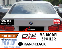 image-46-F30 M3 Style Rear Spoiler Piano Black ABS / 2012-2018