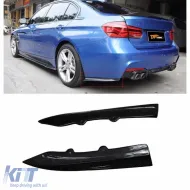 image-5-F30 Rear Flaps Piano Black Vacuum Plastic / 2012-2018