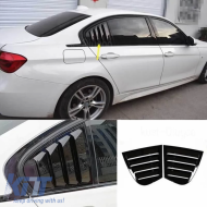 F30 Side Window Louver Piano Black ABS / 2012-2019
