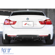 image-24-F32 - F33 - F36 M Performance Diffuser R+L Double Output Piano Black Vacuum Plastic / 2014-2020