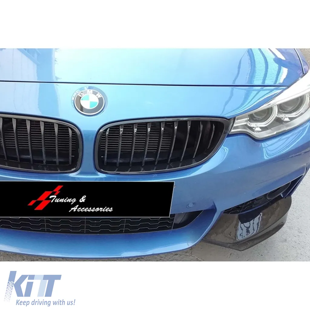 F32 - F36 M Technic Front splitters piano black 2014-2020