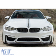 F32 - F36 Vorstainer M4 Front Lip Piano Black Vacuum Plastic / 2014-2020 - DTBKB6026629