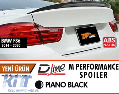 image-45-F36 M Performance Dynamics Rear Trunk Spoiler Piano Black ABS / 2014-2020