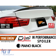 F36 M Performance Dynamics Rear Trunk Spoiler Piano Black ABS / 2014-2020 - DTSB6026772