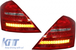 Facelift Body Kit für Mercedes S-Klasse W221 05-09 LWB Stoßstange Gitter LED Rücklichter-image-6068881