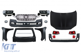 Facelift Conversion Body Kit suitable for Toyota Land Cruiser FJ200 Retrofit Assembly (2008-2015) to 2016 LC 200 Models - CBTOPFJ200NL