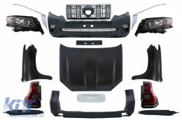 image-61-Facelift Conversion Complet Body Kit suitable for Toyota Land Cruiser Prado FJ150 Retrofit Assembly (2010-up) to (2018-up) Model