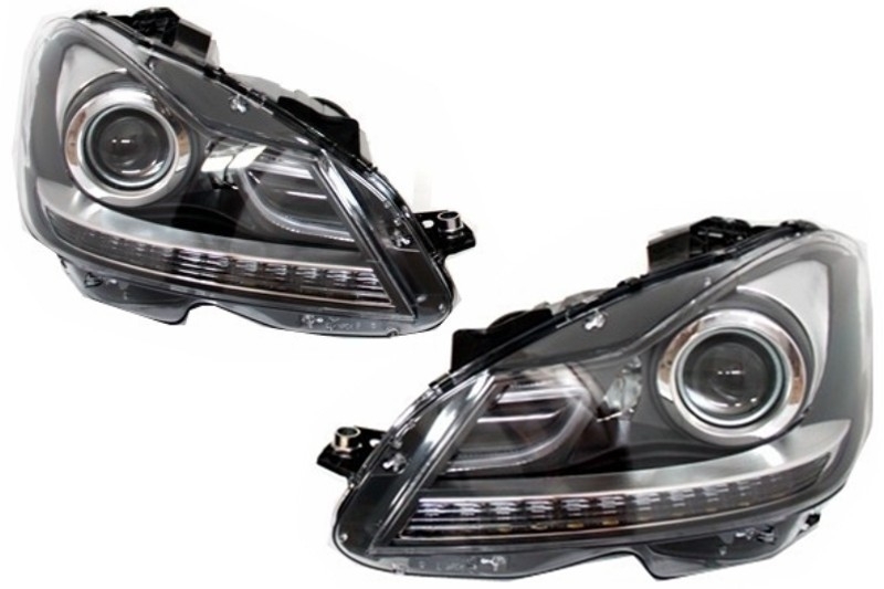 Facelift headlights Mercedes Benz CClass W204 (20072012)
