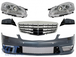 image-65-Facelift Retrofit Front Conversion für Mercedes W221 S-Klasse 05-09 S63 S65 Design