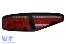 Fanali LED per AUDI A4 B8 12-15 Limousine rosso bianco luce sequenziale-image-6066913