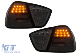 Fanali LED per BMW Serie 3 E90 Berlina 03.2005-08.2008 Fumé Taillights-image-6113225