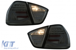 Fanali LED per BMW Serie 3 E90 Berlina 03.2005-08.2008 Fumé Taillights-image-6113228