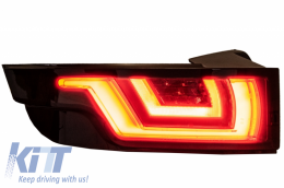 Fanali LED per Evoque L538 11-14 Dynamic Sequential Turning Light Fumo Nero--image-6045800