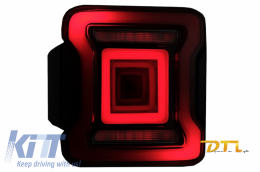 Fanali LED per Jeep Wrangler IV JL JLU 18+ Luci dinamiche ROSSE StartUp--image-6059504