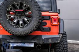 Fanali LED per Jeep Wrangler IV JL JLU 18+ Luci dinamiche ROSSE StartUp--image-6080372
