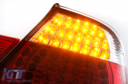 Fanali Luci Posteriori LED per BMW Serie 3 E46 Cabrio 2000-03.2003 Rosso-bianche-image-6111540
