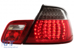 Fanali Luci Posteriori LED per BMW Serie 3 E46 Cabrio 2000-03.2003 Rosso-bianche-image-6111542